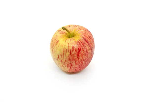 Tasty juicy apple on a white background — Stock Photo, Image