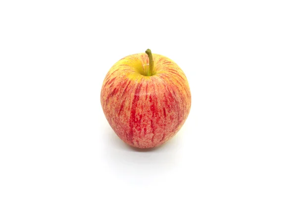 Tasty juicy apple on a white background — Stock Photo, Image