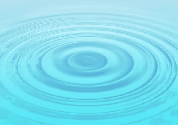 波状の円を持つ抽象的な水の背景 — ストック写真