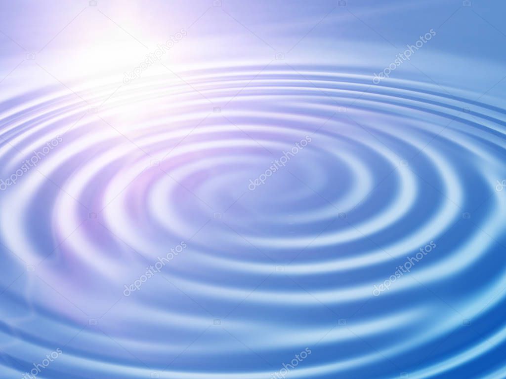 Abstract background with wavy ripples and sunlight