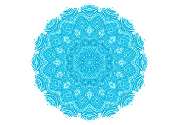 Abstract turquoise round pattern