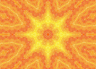 Tasarım için özmerkezli parlak sarı ve turuncu arkaplan