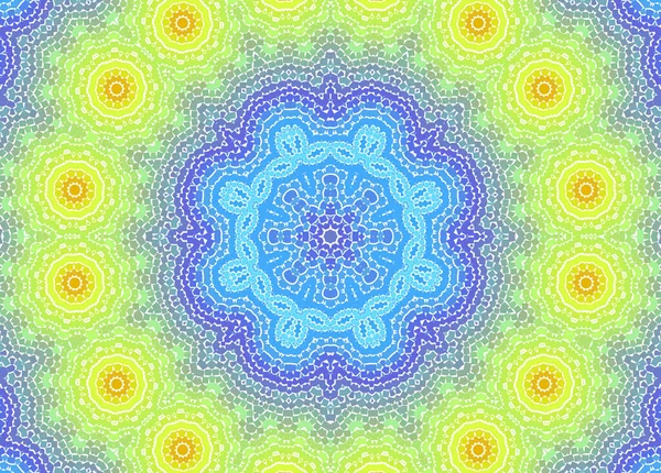 Tasarım için eşmerkezli mozaik desenli soyut parlak çok renkli arkaplan