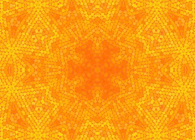 Tasarım için özmerkezli parlak sarı ve turuncu arkaplan