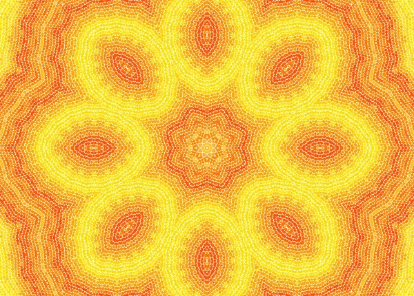 Abstract Heldere Gele Oranje Achtergrond Met Concentrische Mozaïek Patroon Voor — Stockfoto