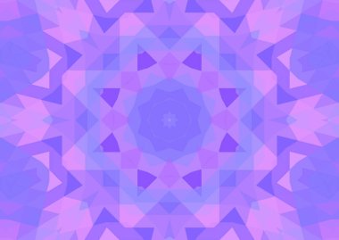 Dizayn için eşmerkezli mozaik desenli soyut leylak arkaplanı