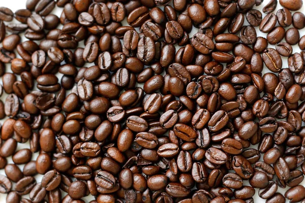 アラビカコーヒー豆のローストの背景 — ストック写真