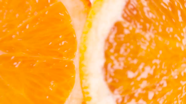 Sliced ripe orange — Stock Video