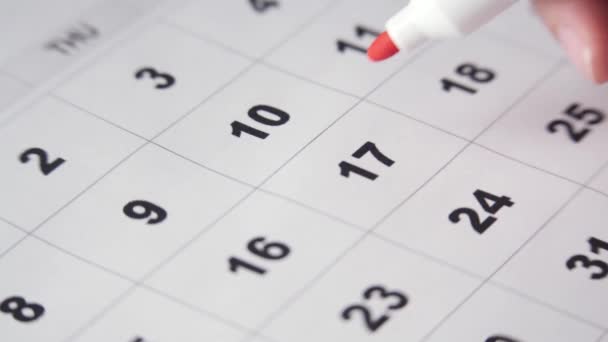 Signer un jour sur le calendrier — Video