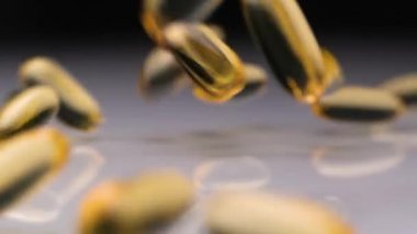 Yellow pills falling