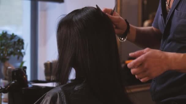 Un salone di parrucchiere — Video Stock