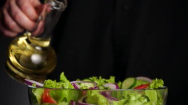 bir salata çatalı.