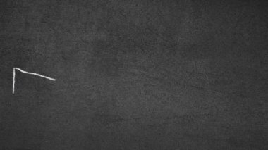 Tahtada hareket eden tebeşir oku