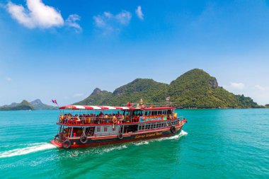 Samui, Tayland - 29 Mart 2018: Mu Ko Ang Thong Milli Parkı, Tayland bir yaz günü