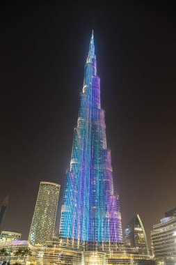DUBAI, BAE - 26 Haziran 2018: Burj Halife, Dubai, Birleşik Arap Emirlikleri