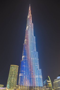 DUBAI, BAE - 26 Haziran 2018: Burj Halife, Dubai, Birleşik Arap Emirlikleri