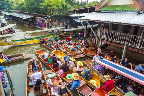2018年3月22日 泰国的浮动市场在夏季的一天 — 图库照片