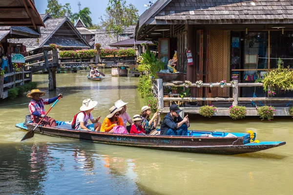 Pattaya Thaïlande Mars 2018 Marché Flottant Pattaya Thaïlande Dans Une — Photo