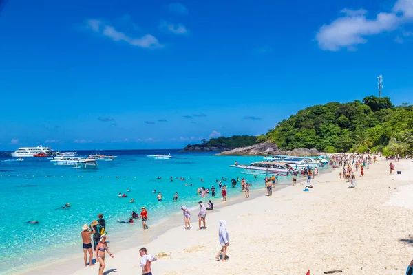 Similan Tajlandia Marca 2018 Tropikalny Krajobraz Wyspy Similan Tajlandia Letnie — Zdjęcie stockowe