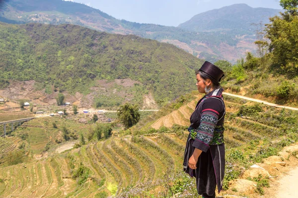 Sapa Vietnam Haziran 2018 Bir Yaz Günü Terraced Pirinç Alan — Stok fotoğraf