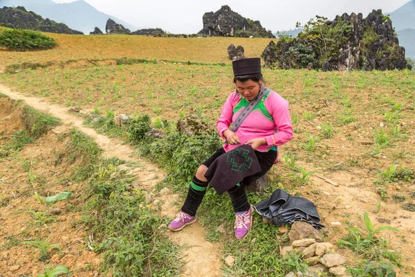 Sapa Vietnam Haziran 2018 Bir Yaz Günü Terraced Pirinç Alan — Stok fotoğraf