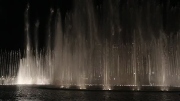 Dubai Uae November Downtown Dubai Area Overlooks Famous Dancing Fountains — Stock Video