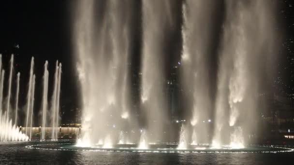 Dubai Eau Novembre Quartier Centre Ville Dubaï Surplombe Les Célèbres — Video