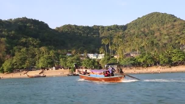 Nang Tayland Mart 2018 Nang Beach Krabi Tayland Bir Yaz — Stok video