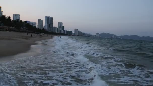 Strand Bei Nha Trang Vietnam Einem Sommertag — Stockvideo