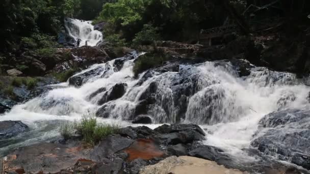 Datanla Vízesés Dalat Vietnam Egy Nyári Nap — Stock videók