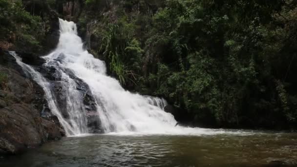 Datanla Waterval Dalat Vietnam Een Zomerdag — Stockvideo