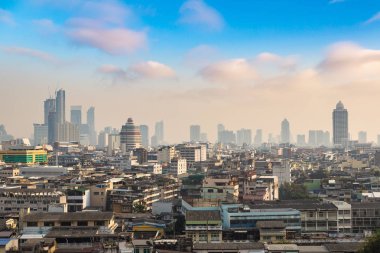 Bangkok Hava görünümünü bir yaz akşamları