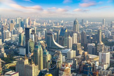 Bangkok Hava görünümünü bir yaz akşamları