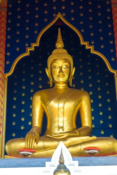 Buddha Statue Wat Saket Temple Bangkok Thailand Summer Day — Stock Photo, Image