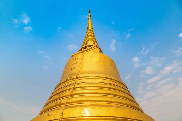 Wat Saket Pagode Tempel Goldener Berg Bangkok Thailand Einem Sommertag — Stockfoto