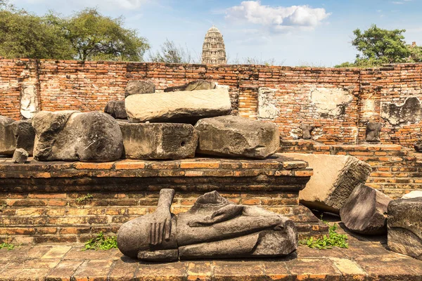 Ayutthaya Historical Park Ayutthaya Tayland Bir Yaz Günü Içinde — Stok fotoğraf