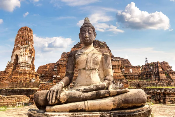 Parc Historique Ayutthaya Ayutthaya Thaïlande Dans Une Journée Été — Photo