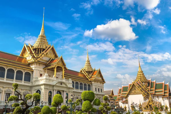 Grand Palace Wat Phra Kaew Chrám Smaragdového Buddhy Bangkoku Letním — Stock fotografie