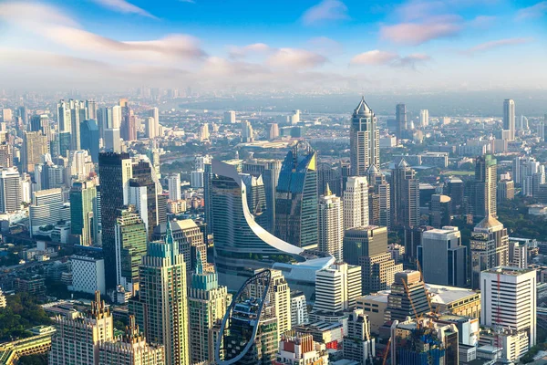 Vista Aérea Bangkok Una Noche Verano — Foto de Stock