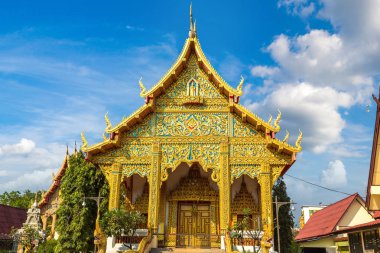 Chiang Mai, Tayland bir yaz günü tapınakta Budistler