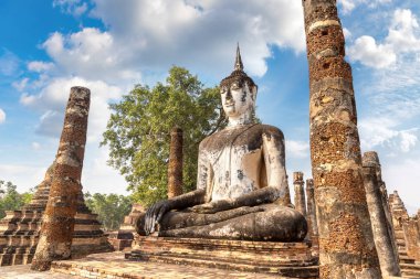 Sukhothai Tarih Parkı, bir yaz günü Tayland