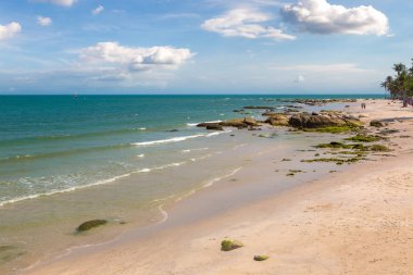Hua Hin beach, Tayland bir güzel yaz gün