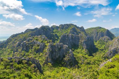 Panoramik hava görünümünde Khao Sam ROI Yot Milli Parkı, Tayland bir yaz günü