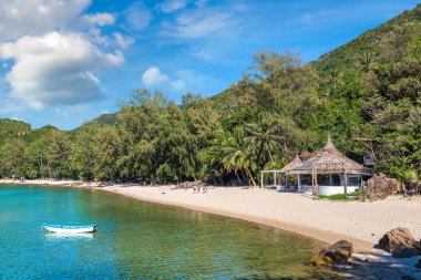 Beach Koh Samui Adası, Tayland bir yaz günü