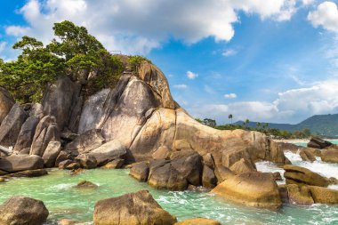 Lamai Beach Koh Samui Adası, Tayland bir yaz günü