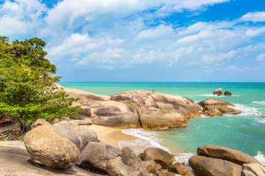 Lamai Beach Koh Samui Adası, Tayland bir yaz günü