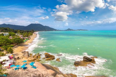 Lamai Beach Koh Samui Adası, Tayland bir yaz günü