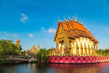 Wat Plai Laem Tapınağı, Samui, Tayland bir yaz günü