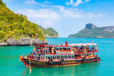 Samui, Tayland - 29 Mart 2018: Mu Ko Ang Thong Milli Parkı, Tayland bir yaz günü