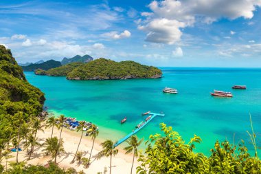 Mükemmel Beach'de bir yaz günü Mu Ko Ang Thong Milli Parkı, Tayland at